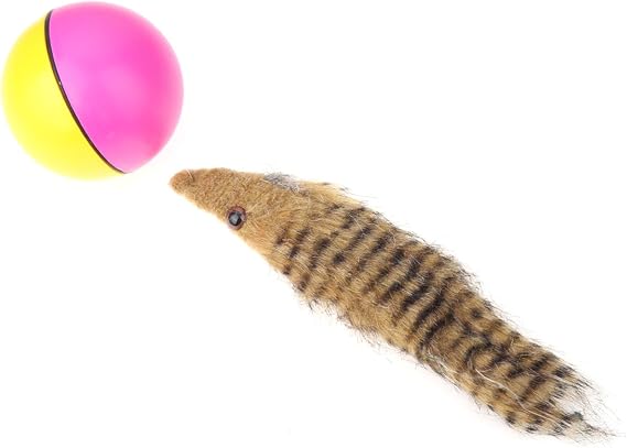 Juguete para Gatos Pelota con Ratón de Peluche